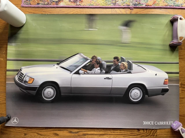 Mercedes-Benz Dealer Showroom Poster 300 CE CABRIOLET CONVERTIBLE A124 36 X 24