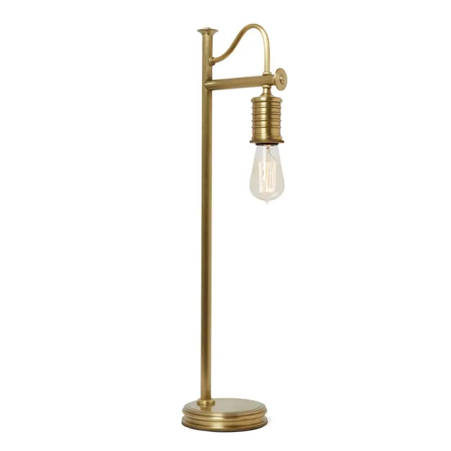 Spektakuläre Lámpara de Escritorio Colgar Latón H: 69cm Industria Diseño Lámpara