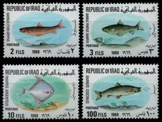 Irak 1969 - Mi-Nr. 548-551 ** - MNH - Fische / Fish