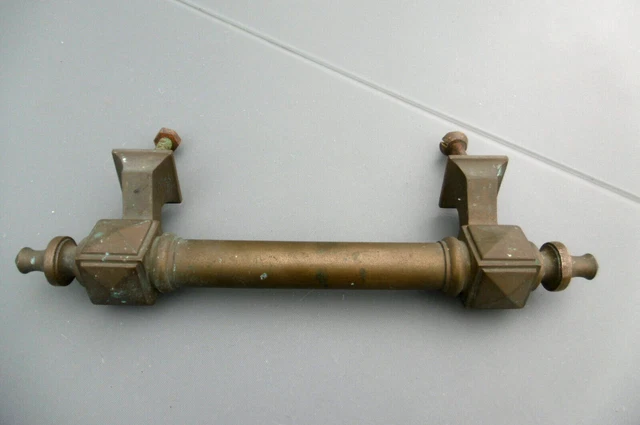 poignée de porte ancienne "bâton de maréchal" en bronze 2kg200