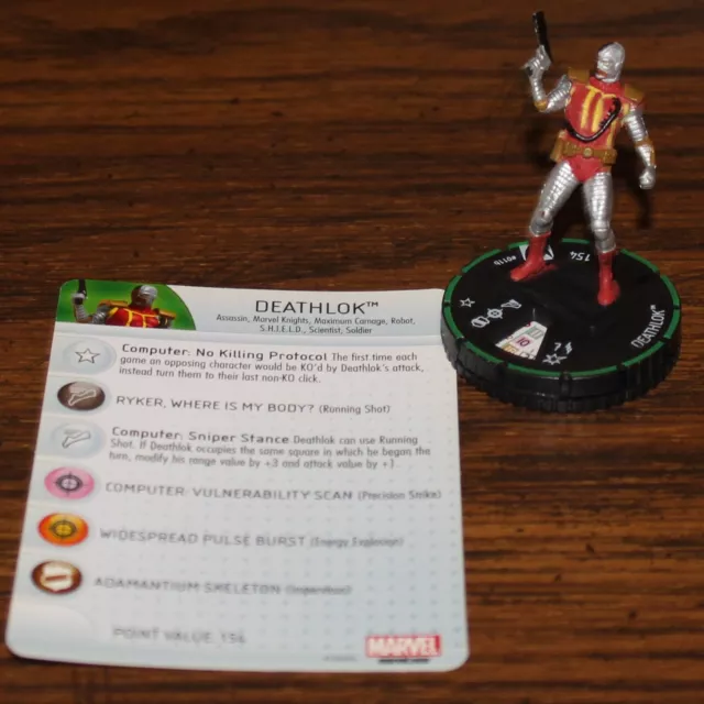 Heroclix Wolverine and the X-men Deathlok Common Figure 011b