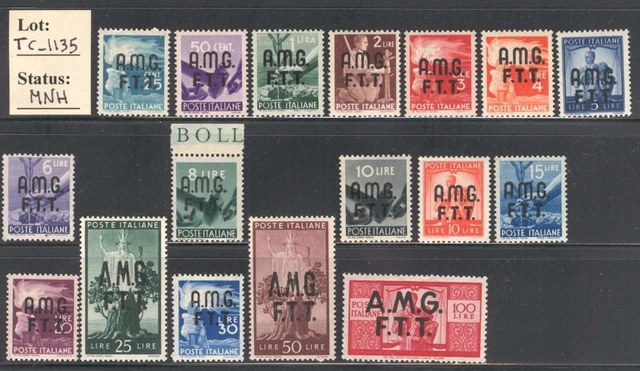 TC_1135* - TRIESTE. 1947 "DEMOCRATICA" set. MNH