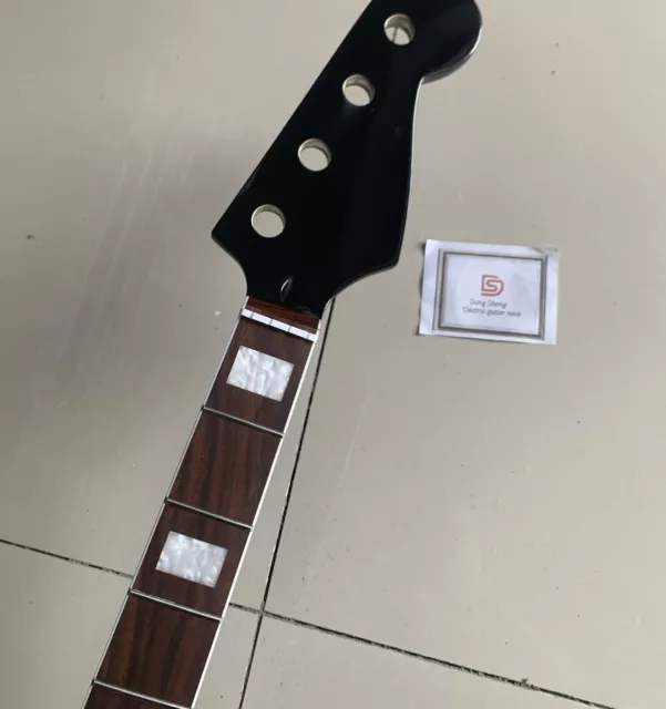 Black Gloss 20fret electric guitar Neck Jazz bass RoseWood fingerboard dot inlay