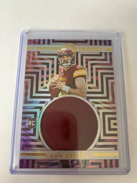 2022 Illusions Sam Howell Rookie Instant Impact Patch Insert Commanders #II-SH