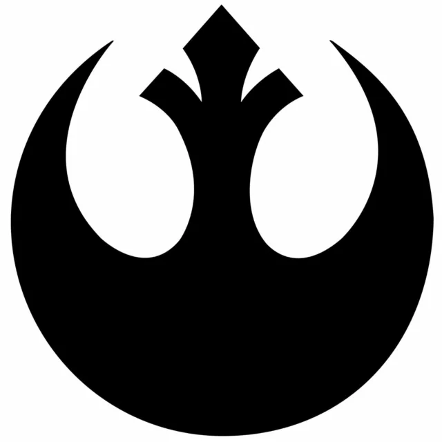 Star Wars Rebel Alliance Decal Sticker, Vinyl Die Cut Logo for Car, Laptop