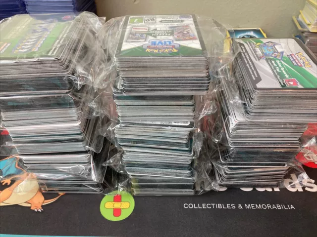 Pokemon TCG Code Card bulk - 1400 New Unused Code Cards