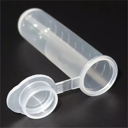 30x 5ml Lab Clear Micro Plastic Test Tube Centrifuge Vial Snap Cap Container