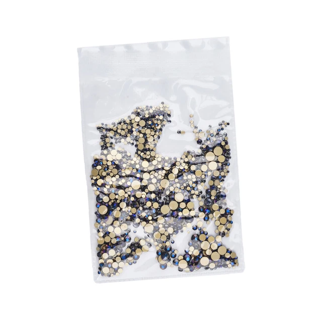 2x Nail art Bling Strass Flatback Glas Charme Diamanten für Nägel Diamant 12