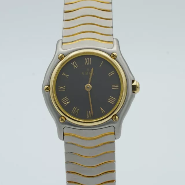 Ebel Sport Classique Damen Uhr 28Mm Stahl/750 Gold Vintage Rar 1090121  Papiere