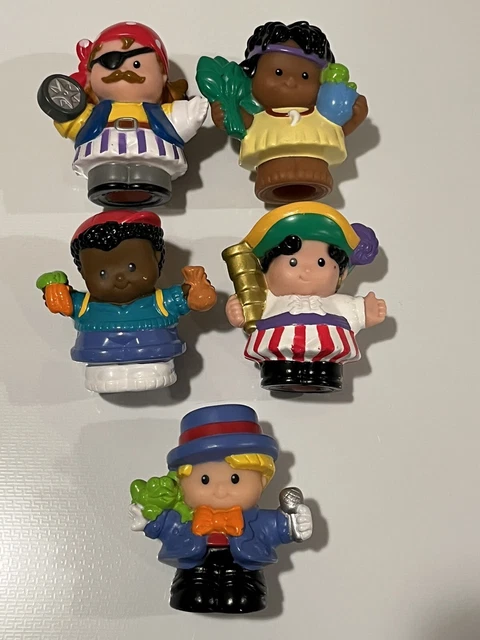 Fisher Price Little People Lot of 5 Figures Pirate Amusement Park & More