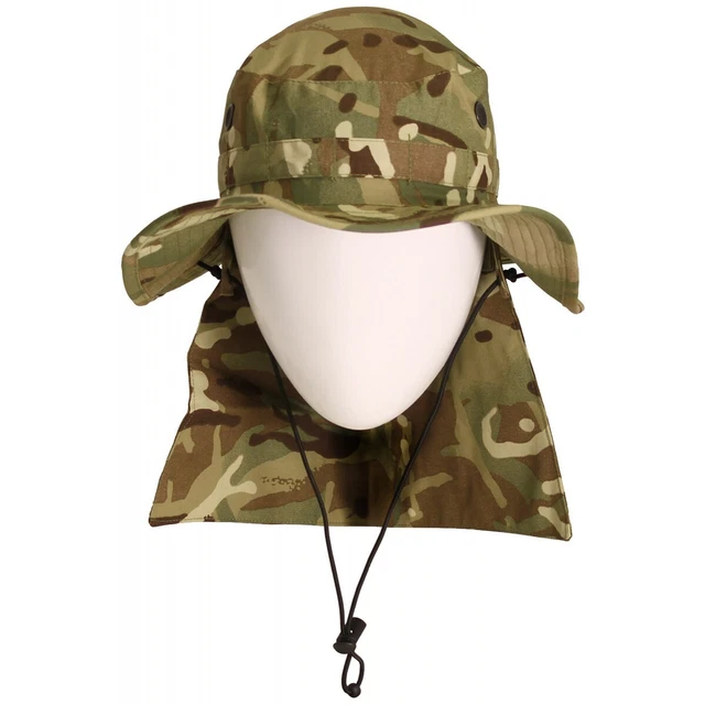 MTP JUNGLE BOONIE Hat British Army Issue Combat Hat with Removable Flap ...