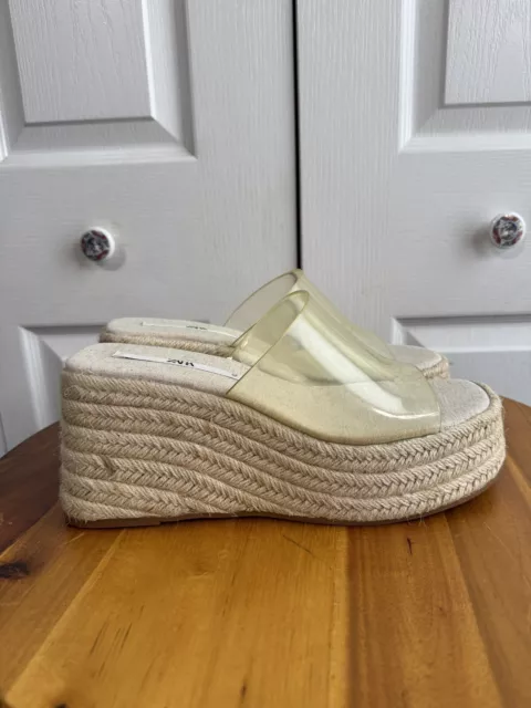 Zara jute platform sandals new arrivals