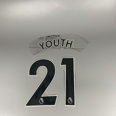 Everton Ufficiale nome numero Youth Bambino Taglia Nero 2021-22 Premier League 