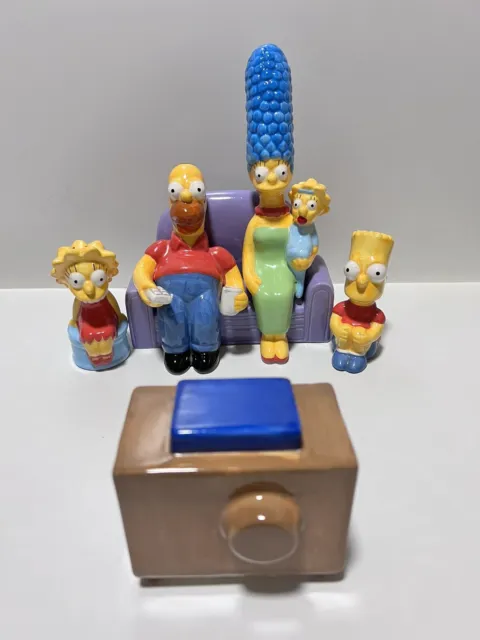 Simpsons Salt & Pepper 6pc Set *Vintage* Treasure Craft 1997