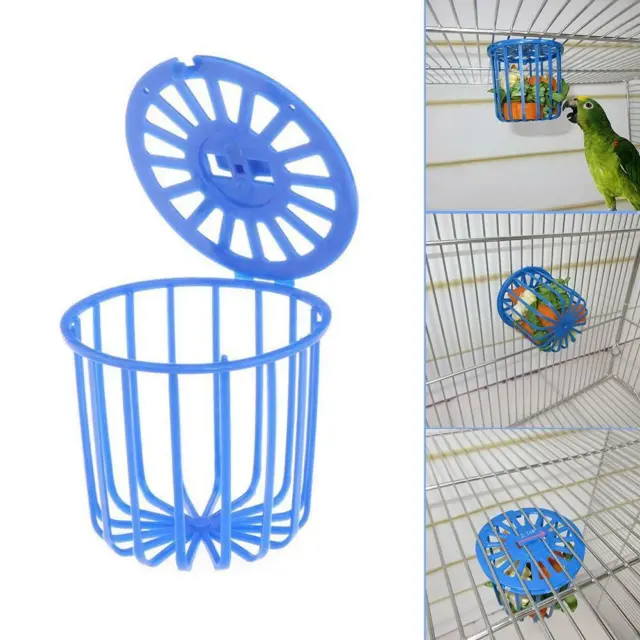 Jaula para pájaros loro alimentador de frutas verduras suspensión juguetes cesta para mascotas bonita