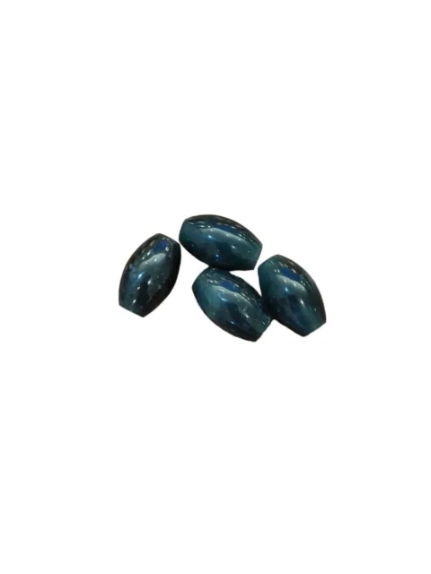Pre-columbian Blue  Jade Tubular Beads