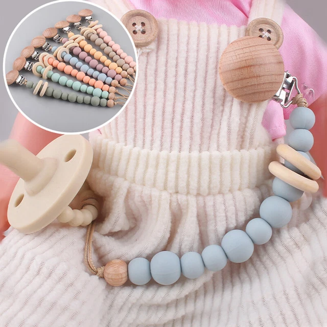 Dummy Clip Baby Boys Girls Pacifier Soother Chain Holder Strap Clips Silicone US