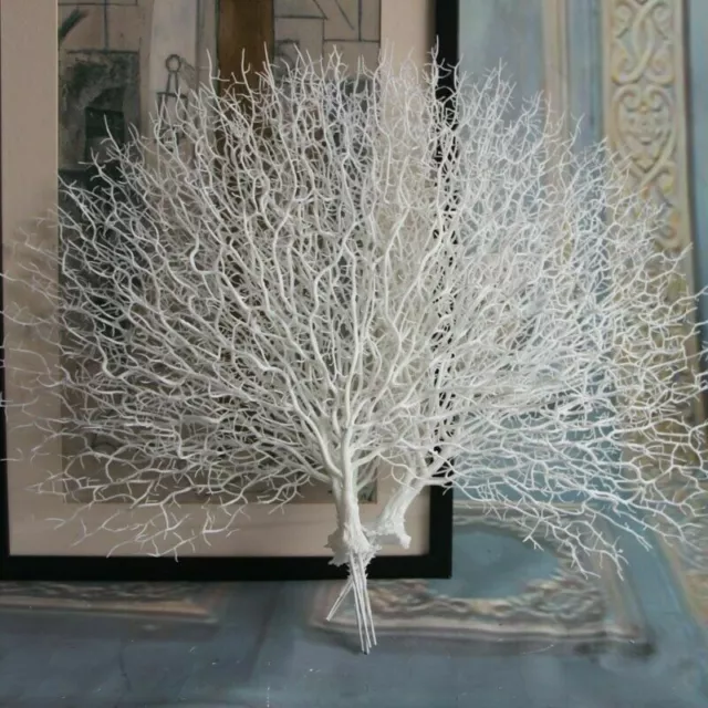 Artificial Tree Branch Peacock Coral Plant Christmas Photography Prop Home Decor