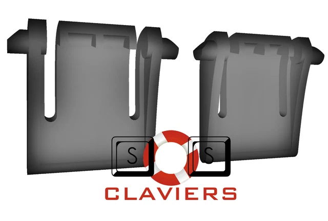 Pieds De Remplacement Pour Clavier HP KG-0851 – Noirs – Neufs Sous Emballage – Fabrication Française