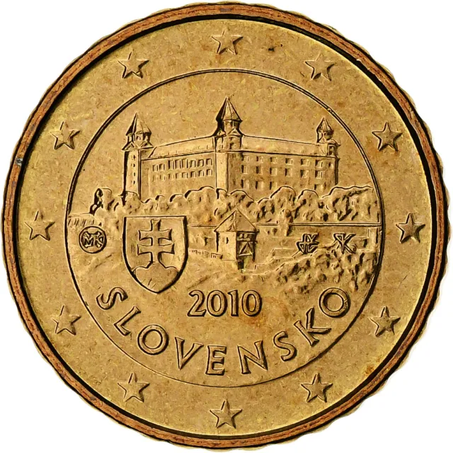 [#1270652] Eslovaquia, 10 Euro Cent, 2010, Kremnica, BU, FDC, Nordic gold, KM:98
