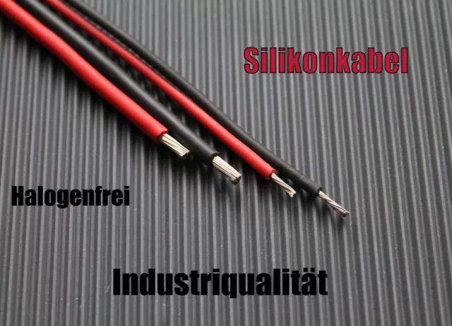 Silikonkabel 1m ÖLFLEX 180 SiF 0,5m ROT / 0,5m SCHWARZ Silikonlitze