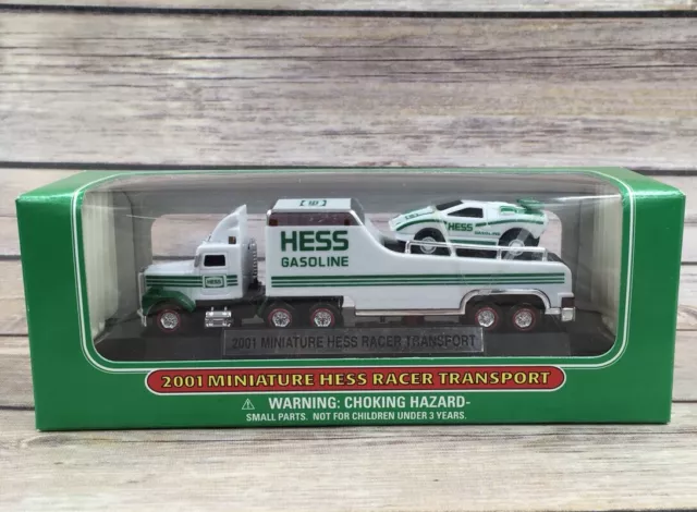 2001 Miniature Hess Racer Transport Tractor Truck  Collectors Advertising