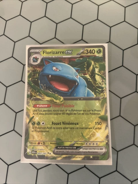 Coffret Pokémon Florizarre Ex 003/165 – Myboost X Écarlate Et Violet 3.5 – 10 Cartes Françaises Neuves, Sans Doublons – Cadeau Collectionneur