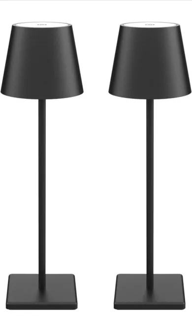 Lampada da tavolo LED ricaricabile simile poldina touch 3 modalità di luce 36 cm