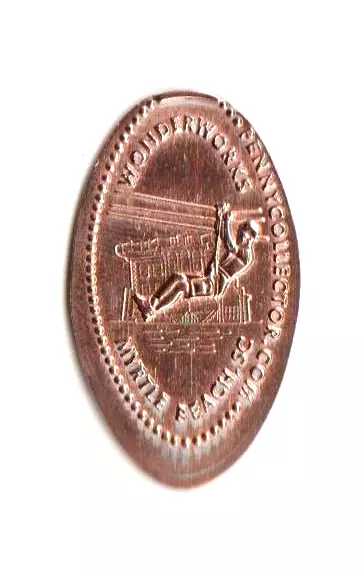 Elongated Penny "Wonderworks-Myrtle Beach, SC" Broadway at the Beach RETIRED