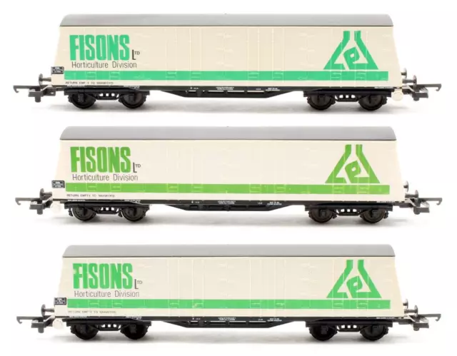 Lima 'Oo' Gauge Rake Of 3 'Fisons' Procor Bogie Pallet Wagons