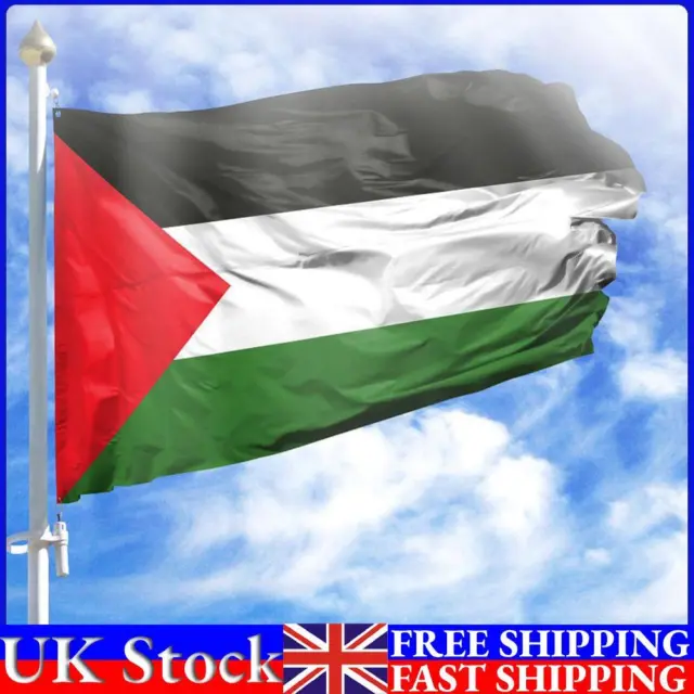 Palestine Flag 5x3 FT Indoor Outdoor Banner 90x150cm Party Festival Parade Decor