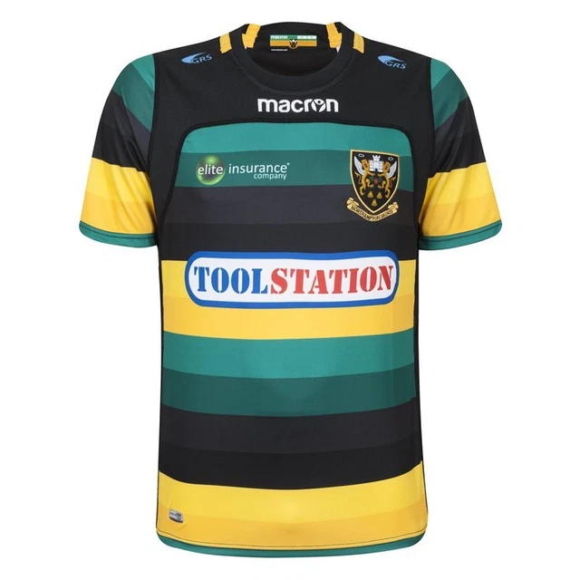 Maillot De Rugby Northampton Saints Années 2010 - Taille XXL Homme - Marque Macron - Occasion Très Bon état