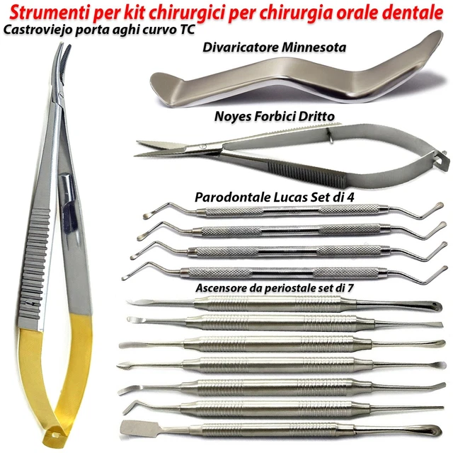 Kit Impianto Chirurgia Orale Dentale Con Scatola Strumenti Chirurgici Odontoiatr - Foto 2