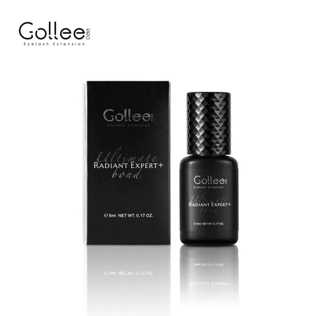 Gollee Eyelash Extension Adhesive 0.5s Fast Dry 6-8Weeks Lasting Black Lash Glue