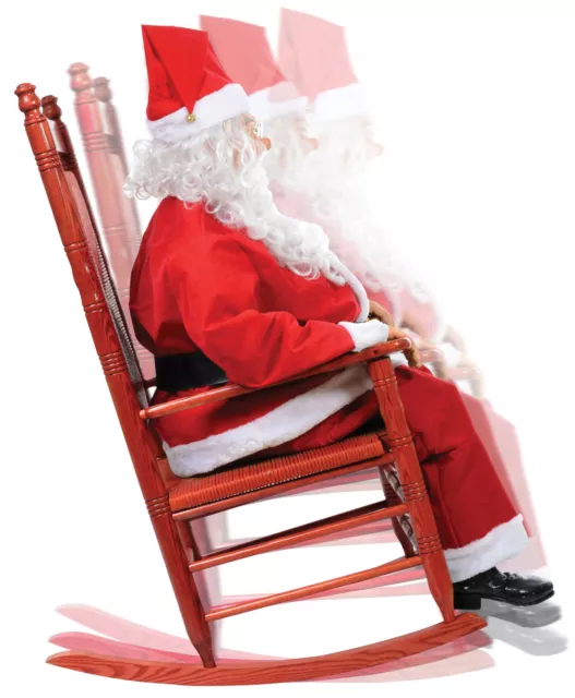 Animated Rocking Santa Claus Lifesize Christmas Prop Talking Decoration 3