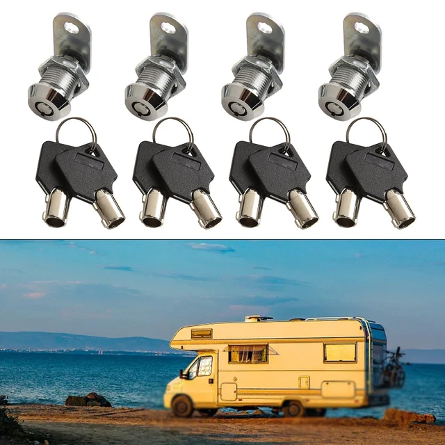 Kit Chiusura Per Porta Schermata In Lega Di Zinco, Serratura Per Camper, Roulotte E Caravan, Con Viti Di Montaggio Incluse - 6