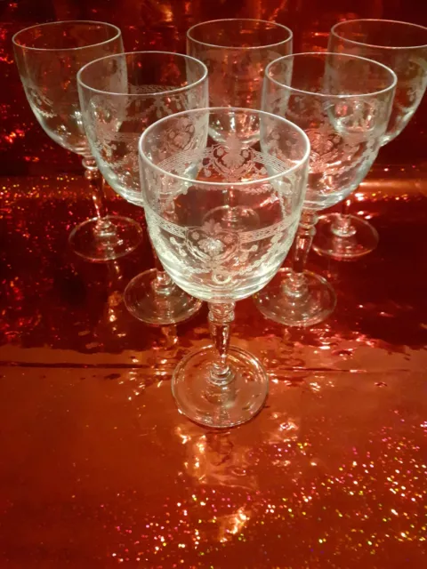 Cristal d'Arques 6 Verres à VIN  BLANC ou PORTO  12 cl modèle DAMPIERRE