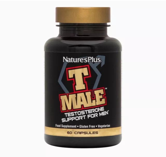 Nature's Plus T Male Herbal Complex & Zinc Food Supplement for Men 60’s