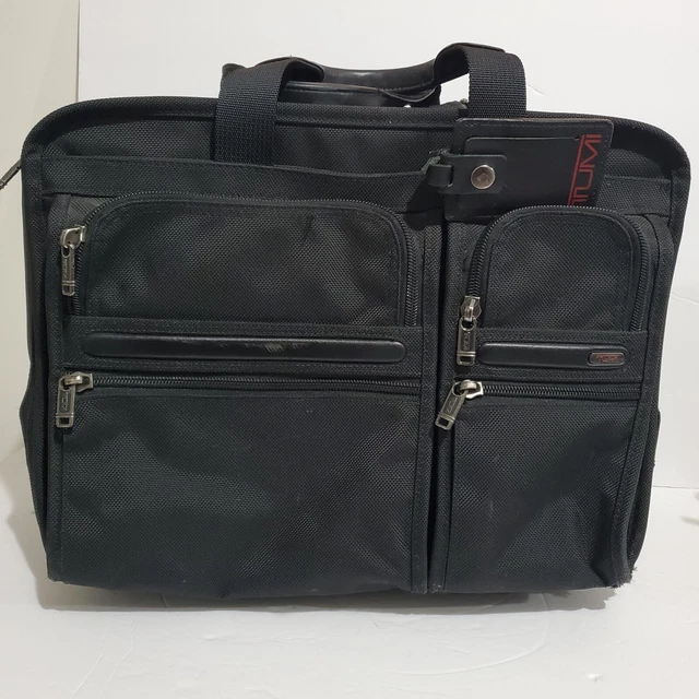 Tumi Alpha Deluxe Wheeled Briefcase Expandable Carry On Laptop Rolling Bag