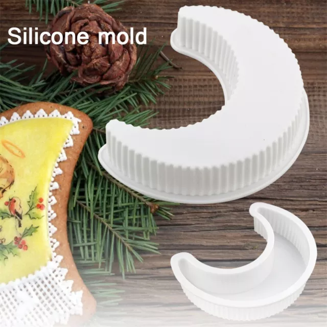 Silicone Cake Mold Ramadan Moon Shape Mould Baking Chocolate Modelling stolJ