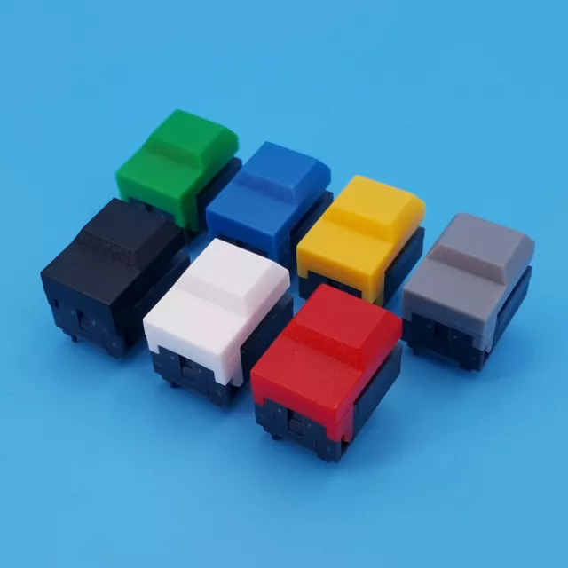 10Pcs PB86-A0 Small Cap 4-Pin Momentary SPDT Square Push Button Tact Switch