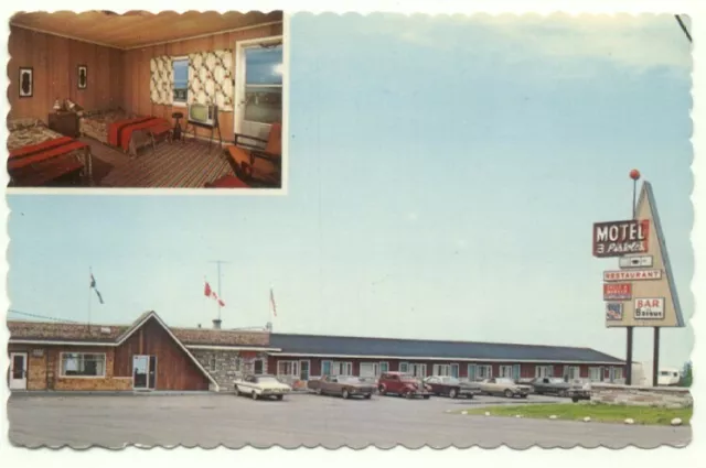 Trois-Pistoles Quebec Motel 3-Pistoles Postcard ~ Canada