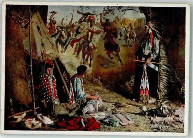 10665514 - 8122 Radebeul Indianer Muserum Diorama Heimkehr von der Schlacht