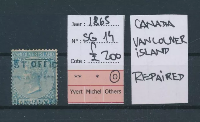 BV22683 Canada 1865 Vancouver Island Victoria classic lot used cv 200 GBP