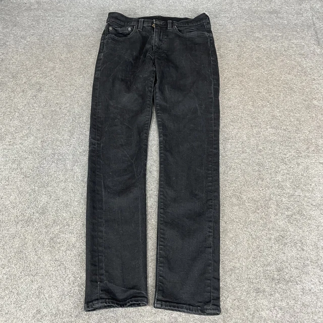 JEANS LEVIS DA uomo 32 neri skinny elasticizzati grandi E premium