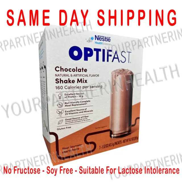 NEW FORMULA OPTIFAST 800 POWDER SHAKE | CHOCOLATE | 1 CASE | 70 SERVINGS 10 box