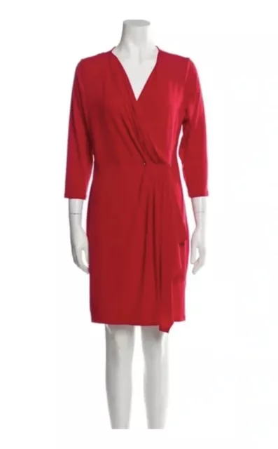 Michael Kors - NWT - 3/4 Sleeve Faux Wrap Red Dress NEW (Orig. $120)