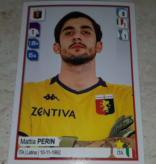 Figurina Calciatori Panini 2019/20 Genoa Perin M11 Album 2020 Aggiornamento