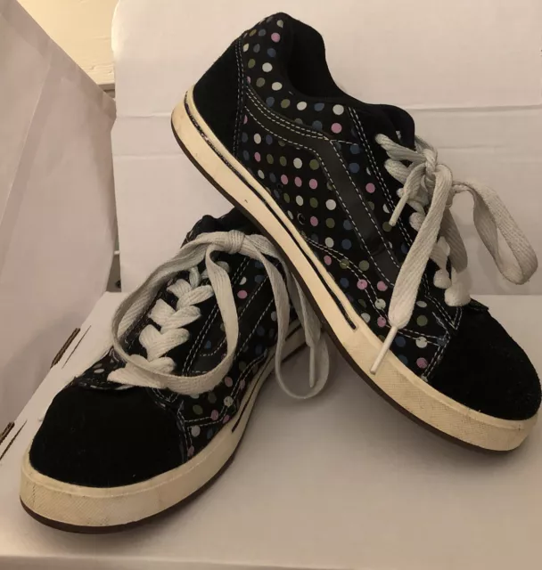 VINTAGE VANS NO Skool Dustin Dollin Men s Black Polka Dots Skate Shoes Size 8 40.00 PicClick