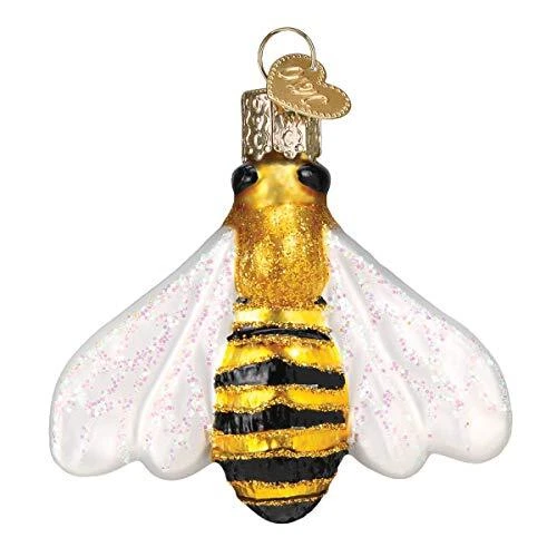 Honey Bee Glass Blown Ornament